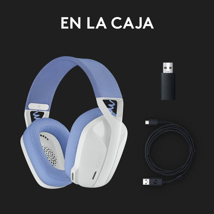 Audífonos Gamer Logitech G435 Inalámbricos Lightspeed / Bluetooth - Achorao