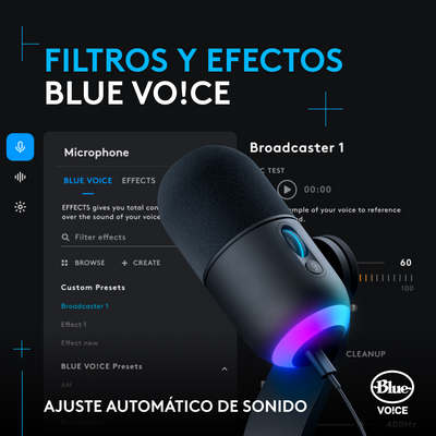 Micrófono condensador Logitech G Yeti GX RGB LIGHTSYNC - Achorao