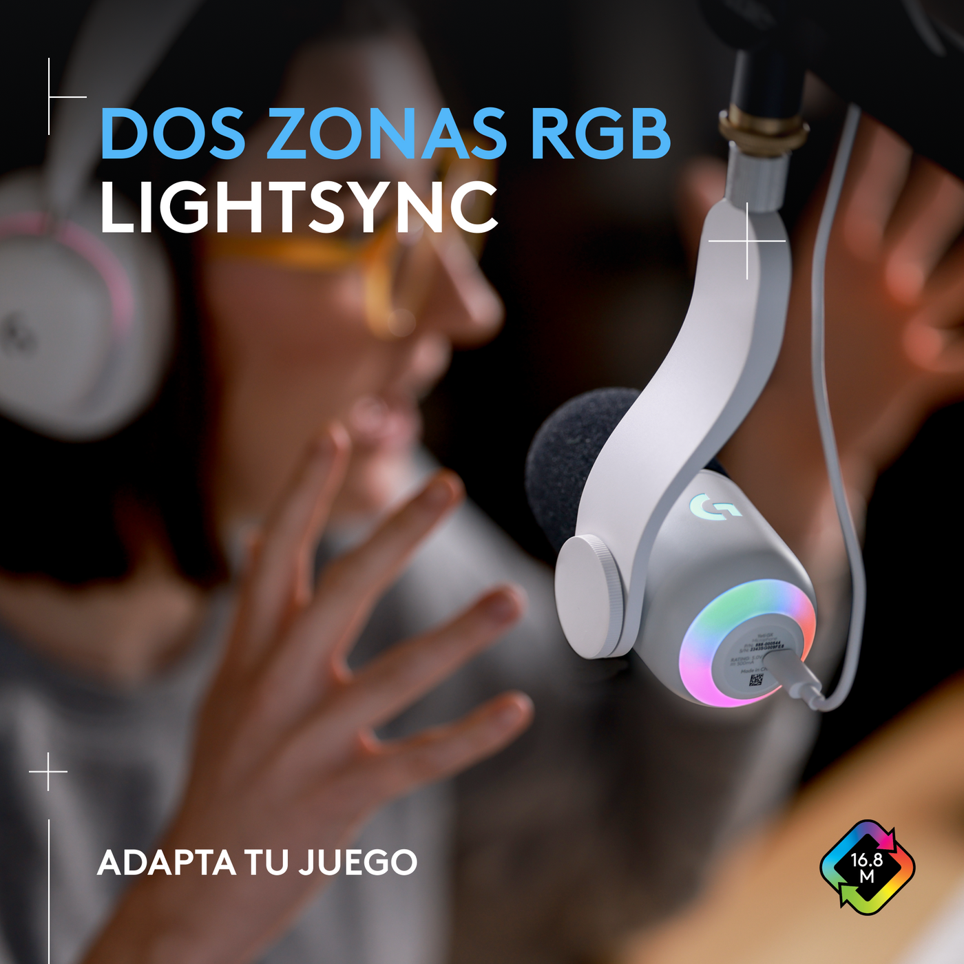 Micrófono condensador Logitech G Yeti GX RGB LIGHTSYNC - Achorao