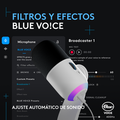 Micrófono condensador Logitech G Yeti GX RGB LIGHTSYNC - Achorao