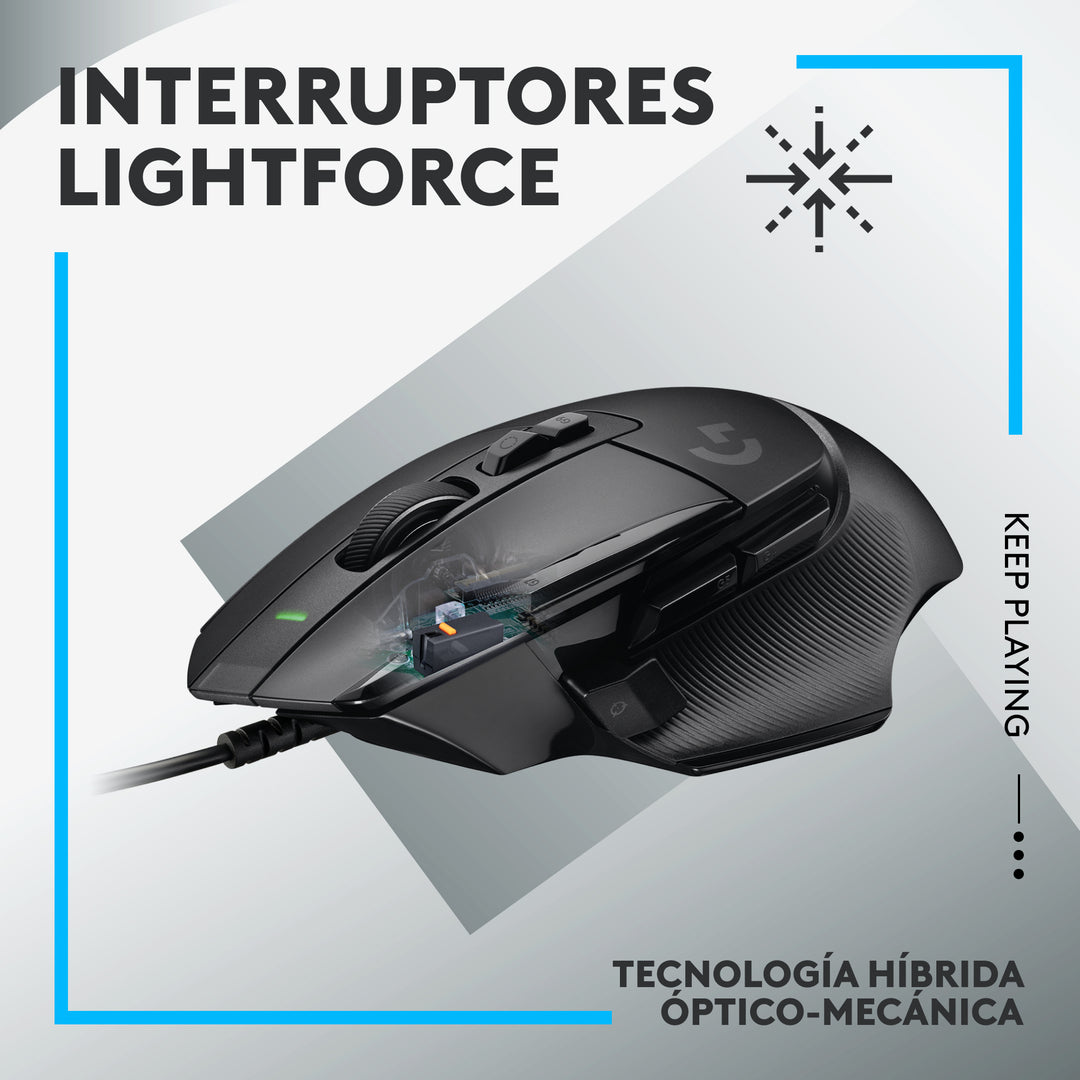 Mouse Gamer Logitech G502 X 2022 25K DPI Hybrid Switches - Achorao