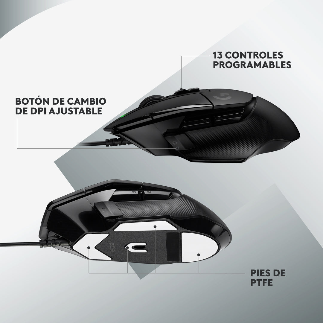 Mouse Gamer Logitech G502 X 2022 25K DPI Hybrid Switches - Achorao