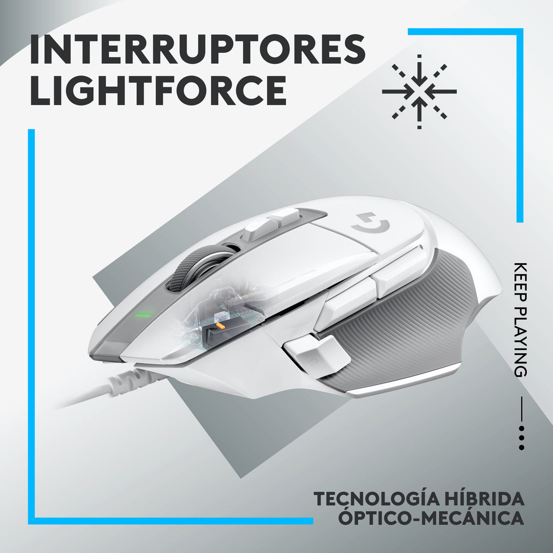 Mouse Gamer Logitech G502 X 2022 25K DPI Hybrid Switches - Achorao