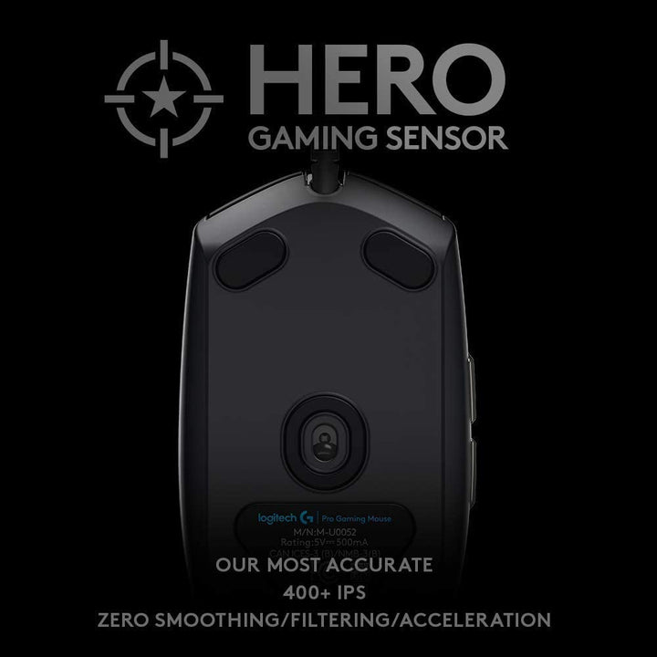 Mouse Gamer Logitech G Pro Hero 25K DPI 6 Botones Rgb - Achorao