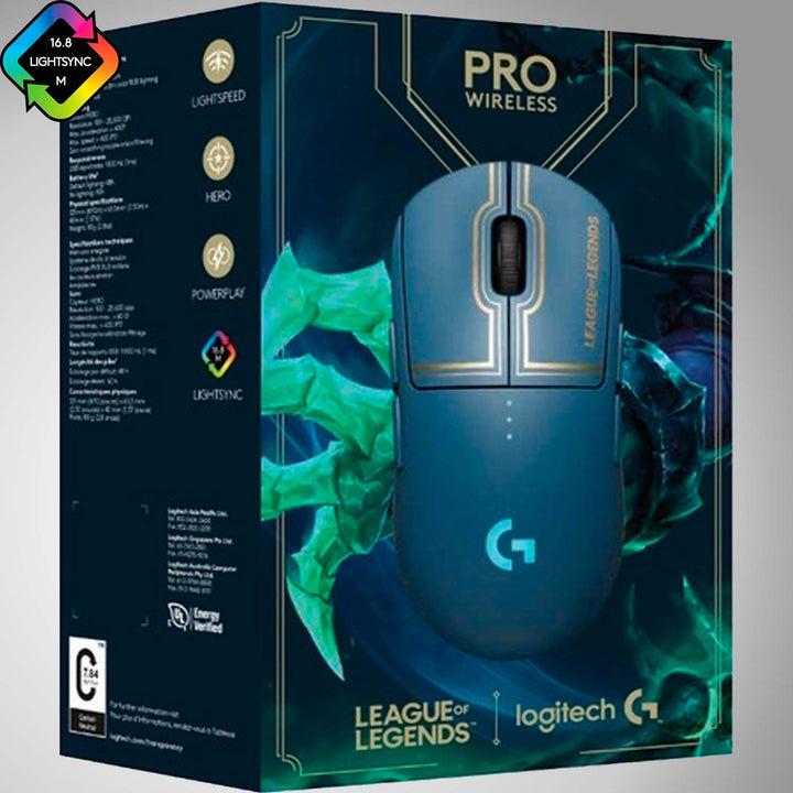 Mouse Gamer Logitech G Pro Wireless Edición League of Legends - Achorao