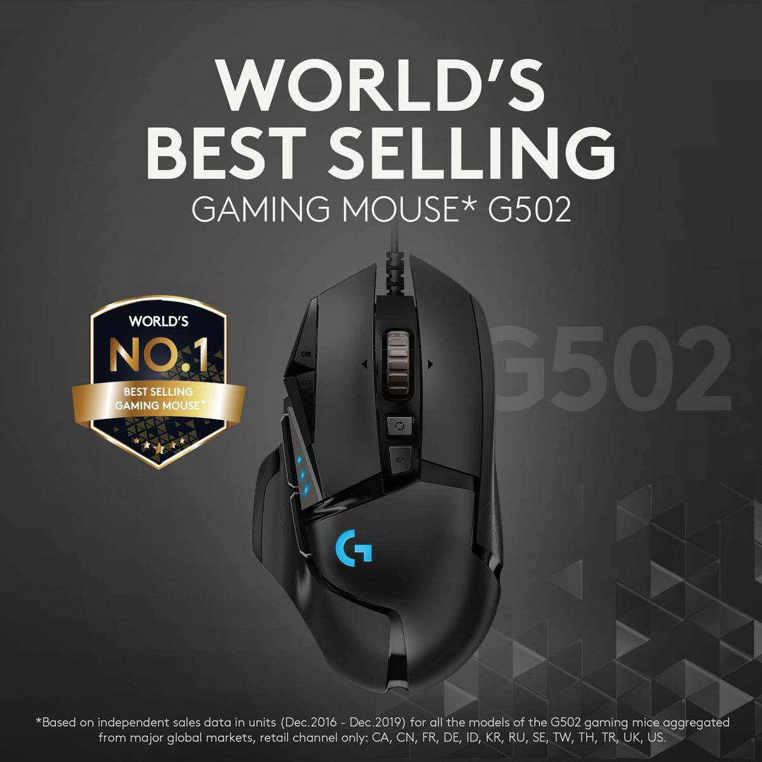 Mouse Gamer Logitech G502 Hero RGB 11 Botones 25K DPI - Achorao