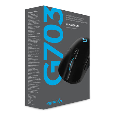 Mouse Gamer Logitech G703 Hero Wireless 1ms 25K DPI Rgb - Achorao
