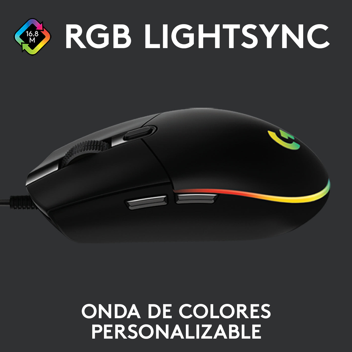 Mouse Gamer Logitech G203 RGB Lightsync 6 botones - Achorao