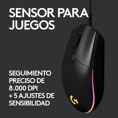 Mouse Gamer Logitech G203 RGB Lightsync 6 botones - Achorao