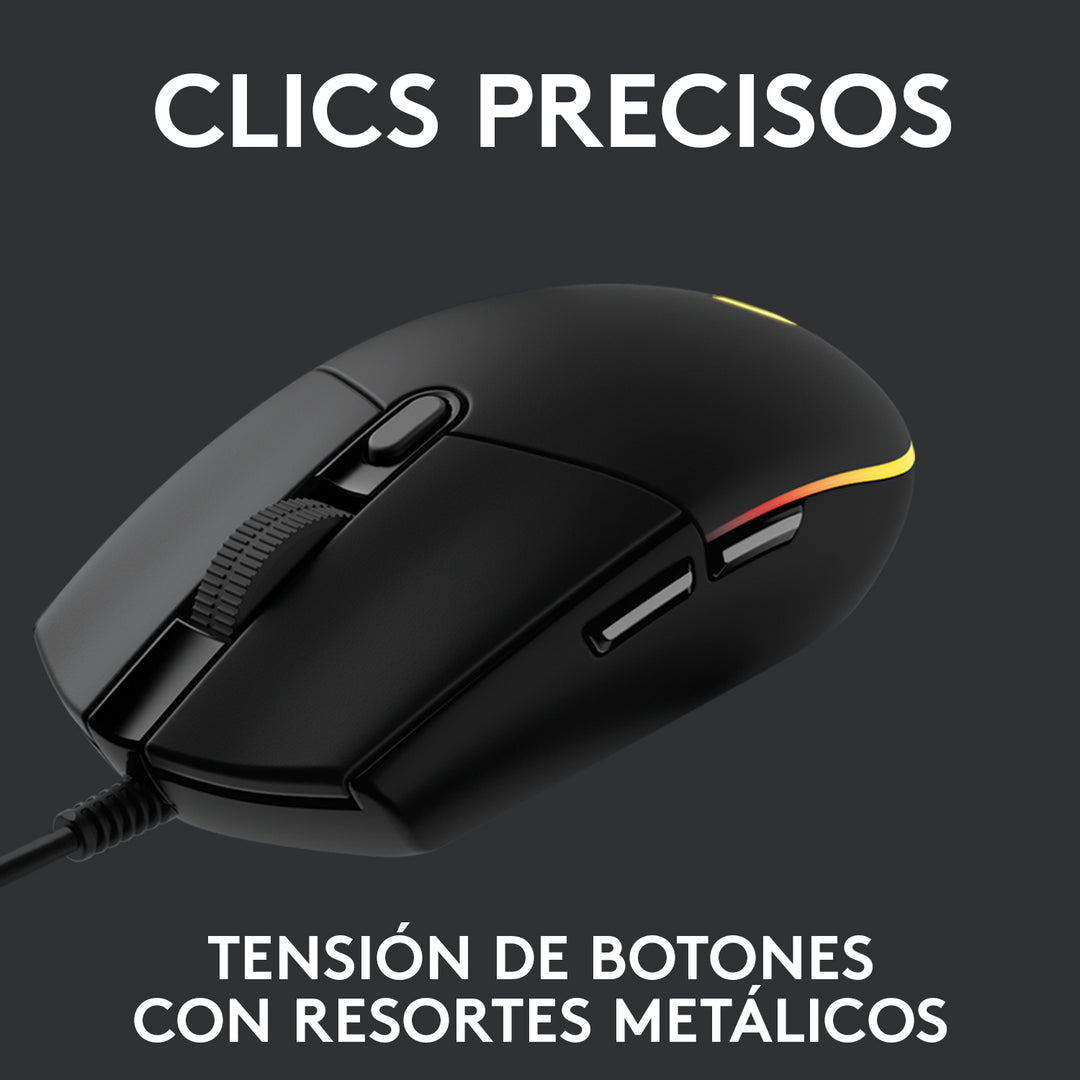 Mouse Gamer Logitech G203 RGB Lightsync 6 botones - Achorao