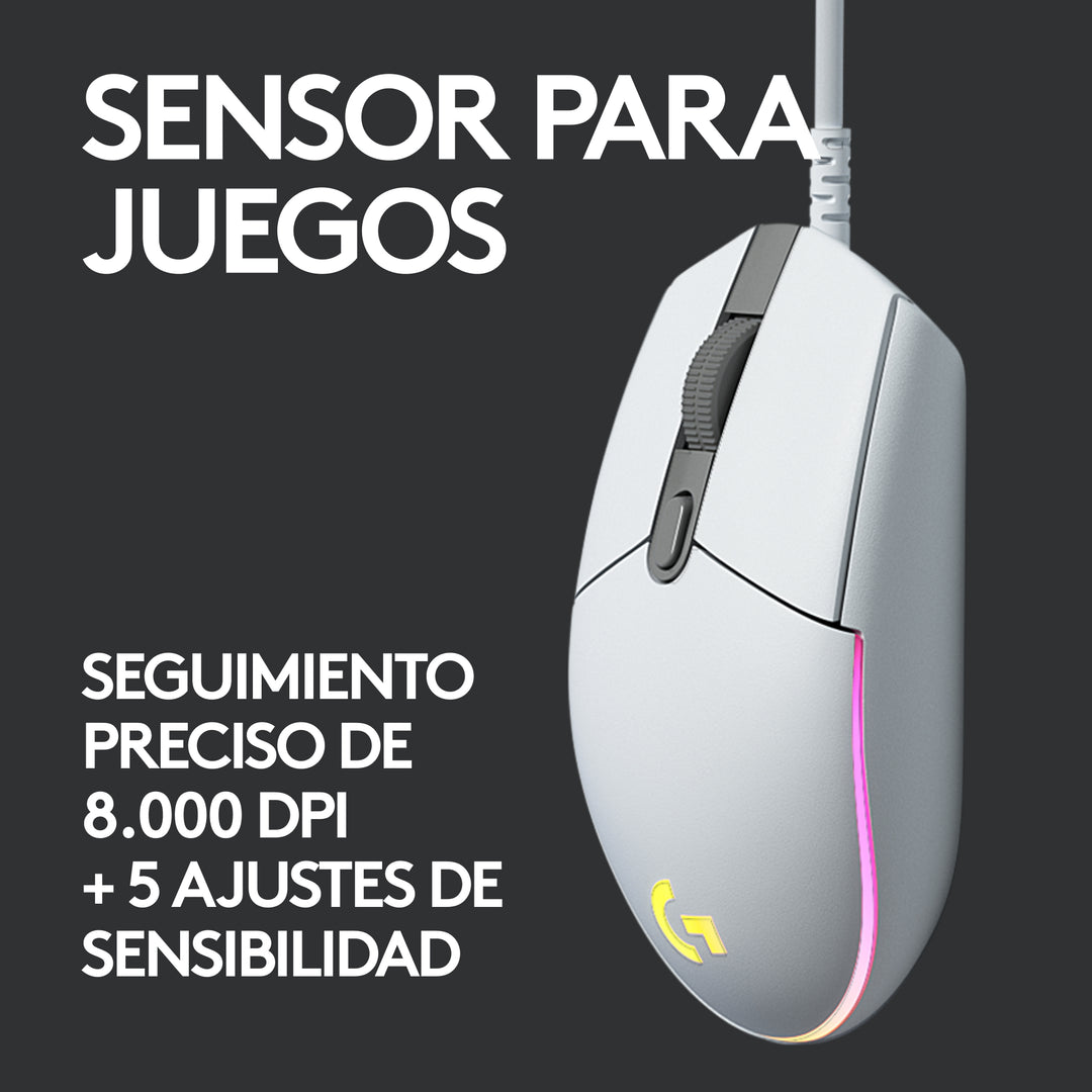 Mouse Gamer Logitech G203 RGB Lightsync 6 botones - Achorao