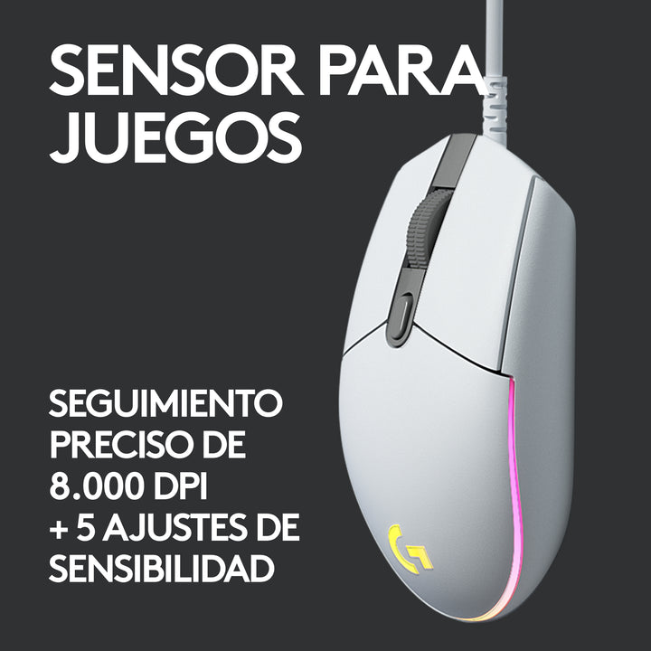 Mouse Gamer Logitech G203 RGB Lightsync 6 botones - Achorao