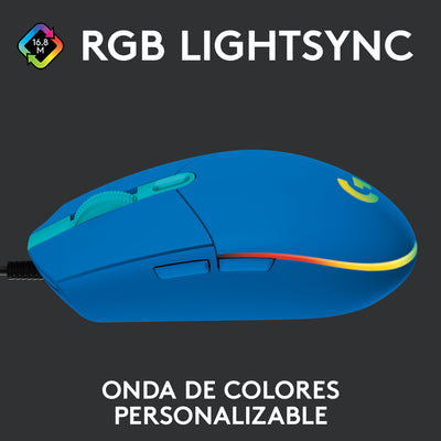 Mouse Gamer Logitech G203 RGB Lightsync 6 botones - Achorao