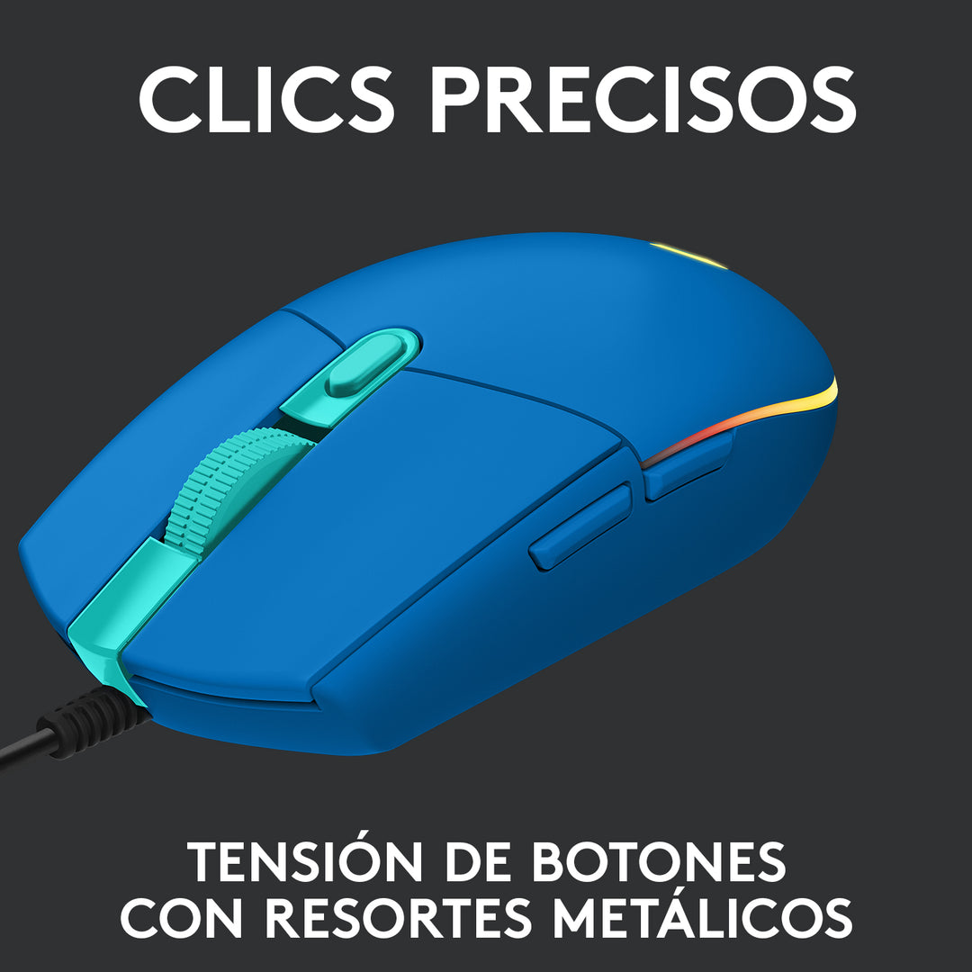 Mouse Gamer Logitech G203 RGB Lightsync 6 botones - Achorao