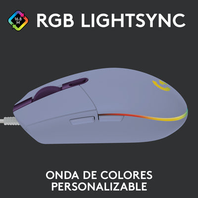 Mouse Gamer Logitech G203 RGB Lightsync 6 botones - Achorao