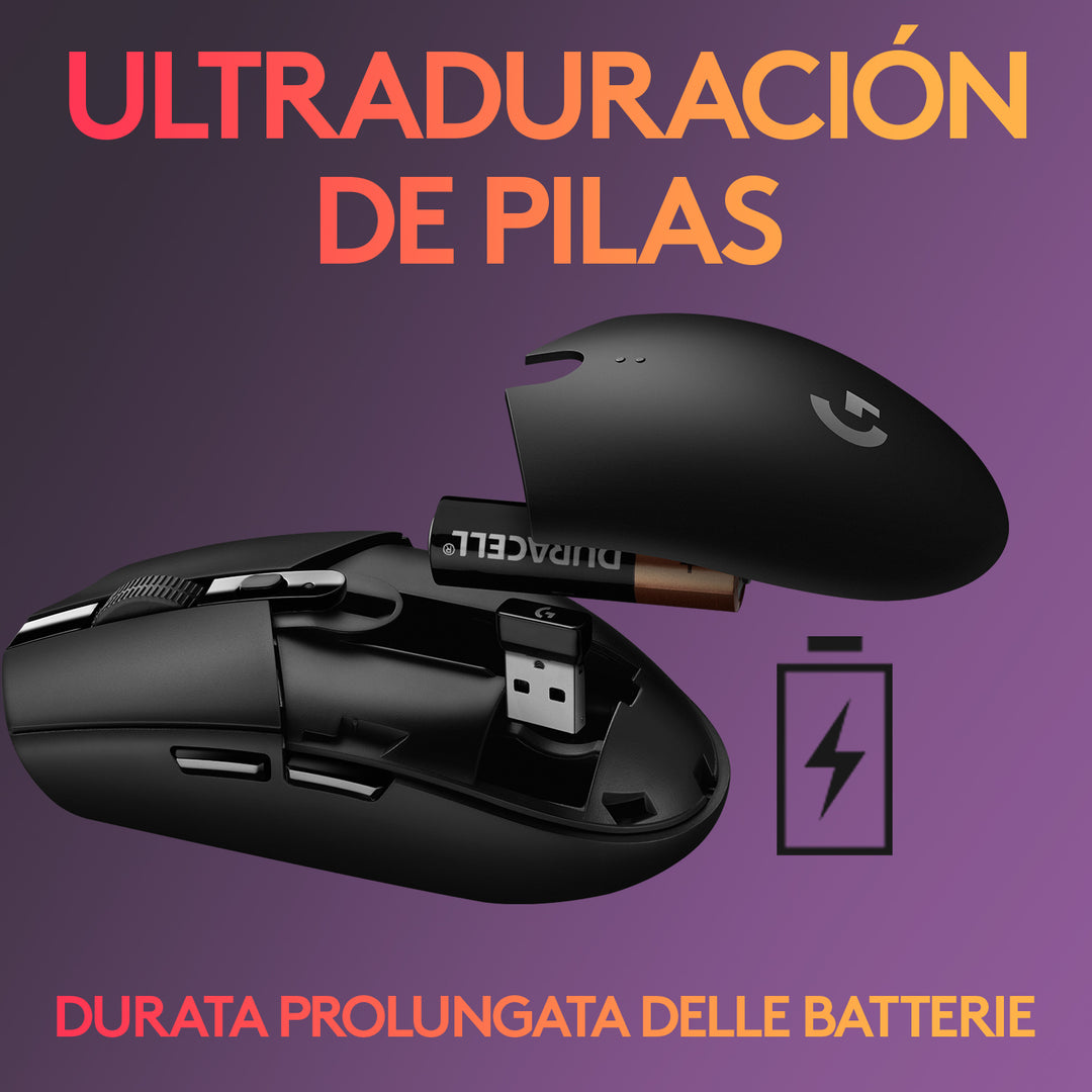 Mouse Gamer Logitech G305 Wireless 1ms Sensor Hero - Achorao
