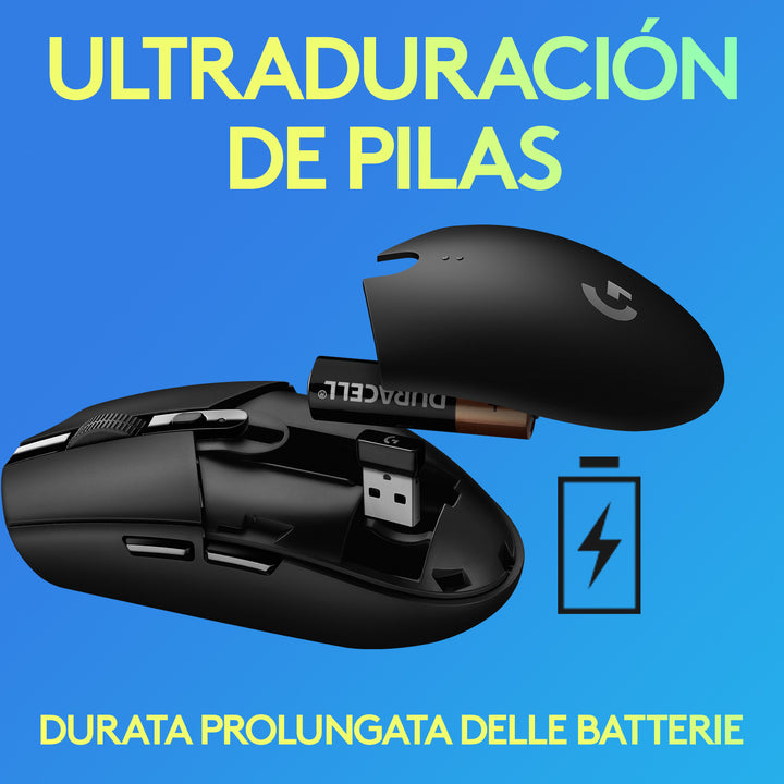 Mouse Gamer Logitech G305 Wireless 1ms Sensor Hero - Achorao