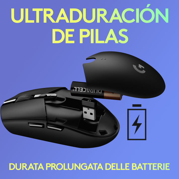 Mouse Gamer Logitech G305 Wireless 1ms Sensor Hero - Achorao