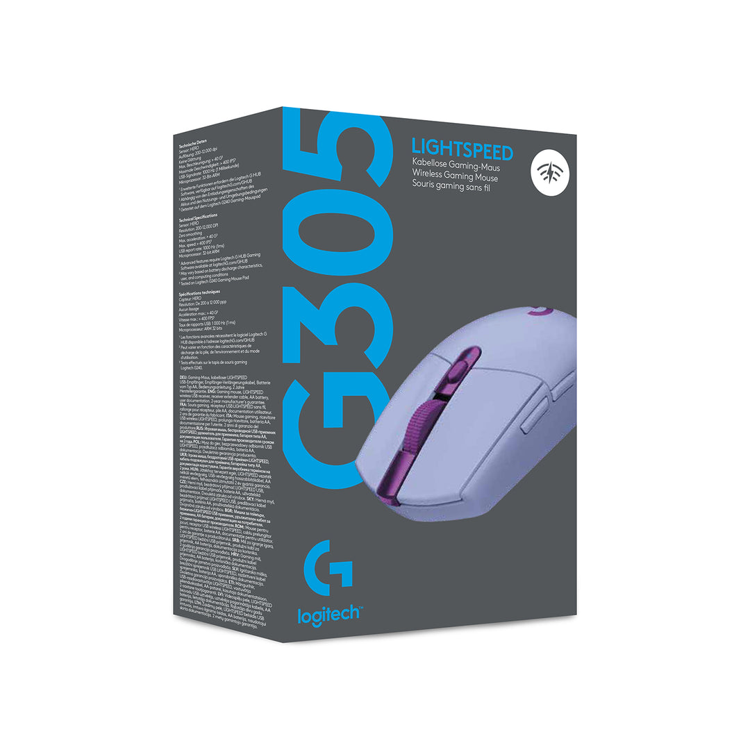 Mouse Gamer Logitech G305 Wireless 1ms Sensor Hero Achorao