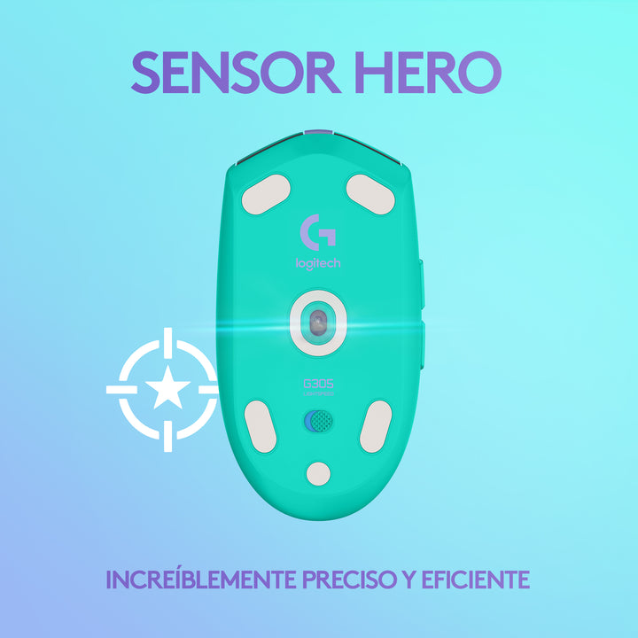 Mouse Gamer Logitech G305 Wireless 1ms Sensor Hero - Achorao