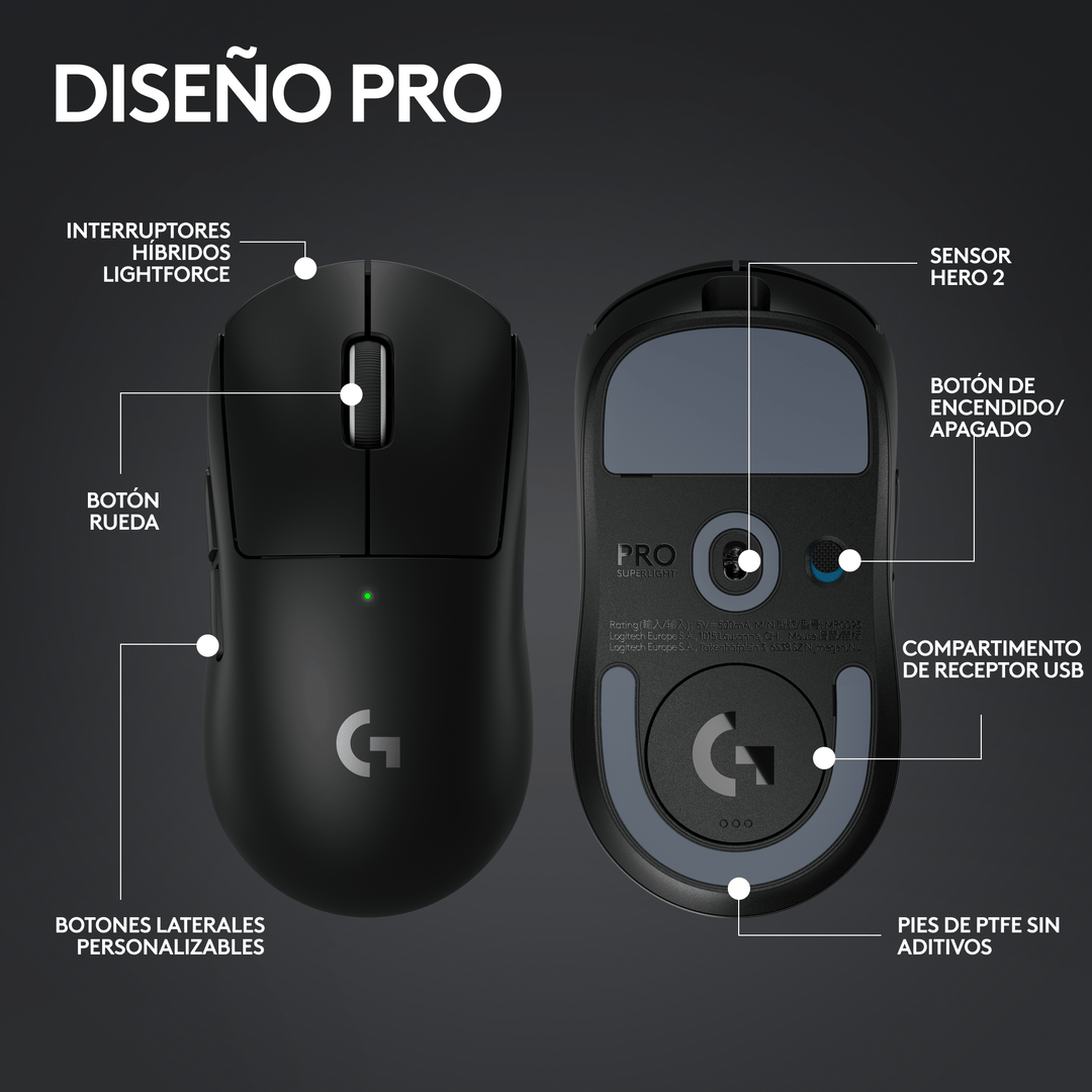 MOUSE GAMER LOGITECH PRO X SUPERLIGHT 2 - Achorao