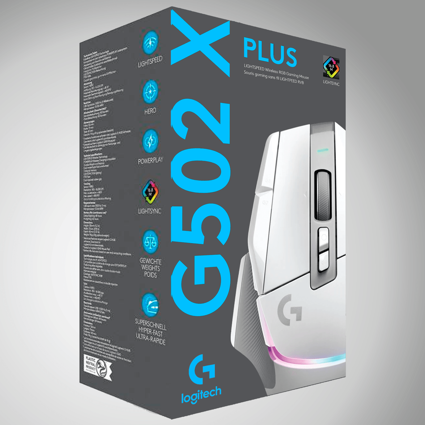 Mouse Inalámbrico  Gamer G502 X PLUS 25K DPI Lightforce RGB - Achorao