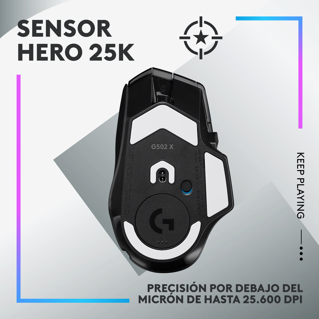 Mouse Inalámbrico  Gamer G502 X PLUS 25K DPI Lightforce RGB - Achorao