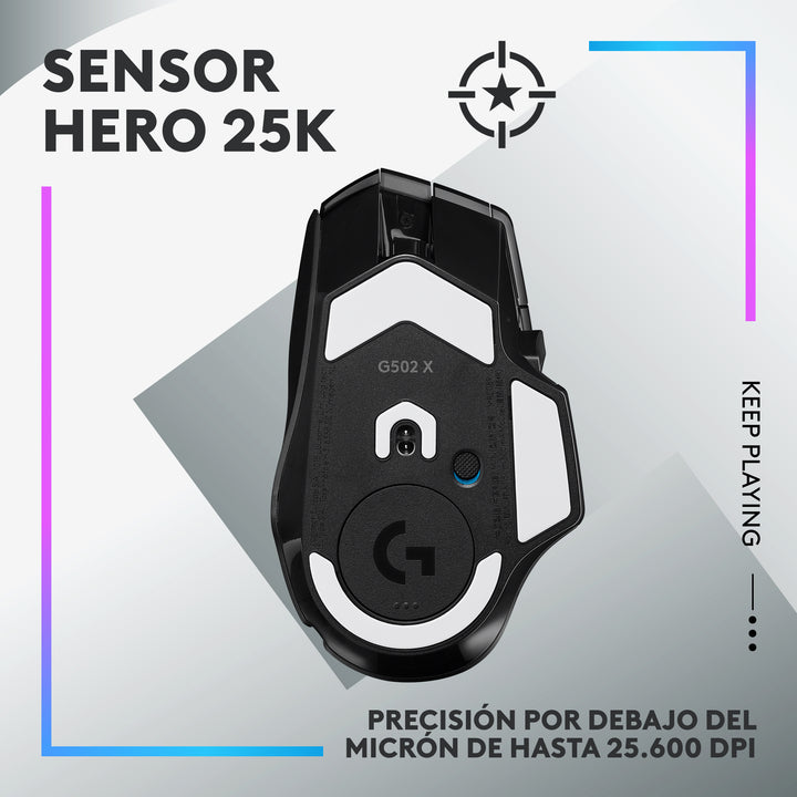 Mouse Inalámbrico  Gamer G502 X PLUS 25K DPI Lightforce RGB - Achorao