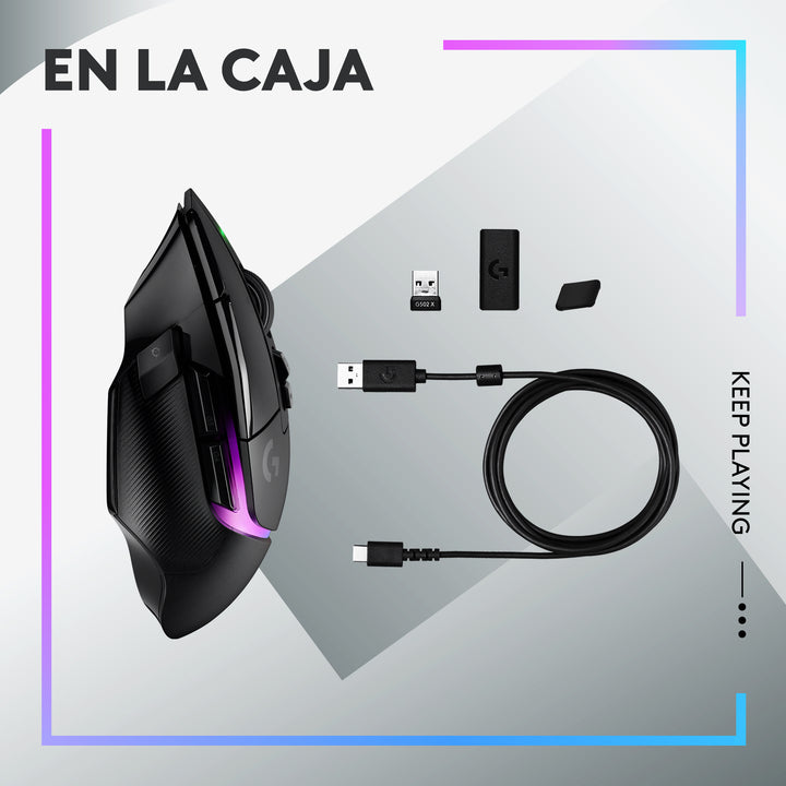 Mouse Inalámbrico  Gamer G502 X PLUS 25K DPI Lightforce RGB - Achorao