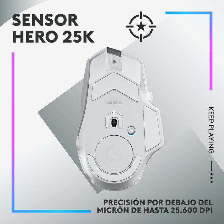 Mouse Inalámbrico  Gamer G502 X PLUS 25K DPI Lightforce RGB - Achorao
