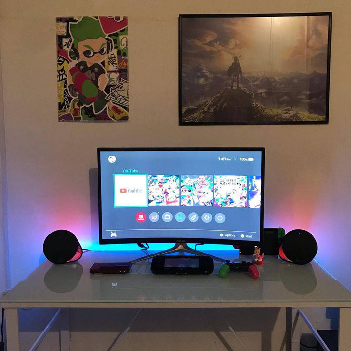 Parlantes Gamer Logitech G560 USB Bluetooth RGB Sub Woofer - Achorao