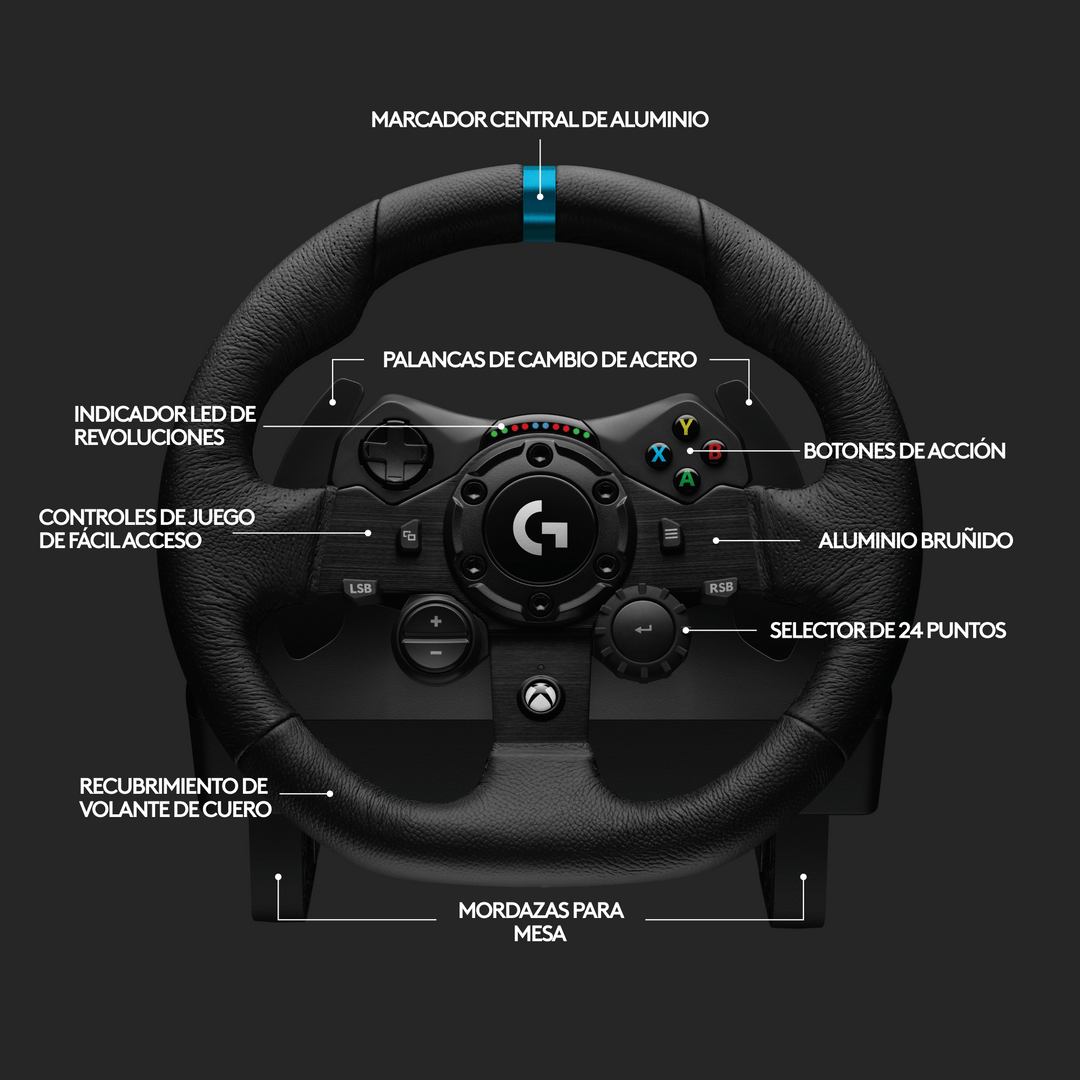 Timón Logitech G923 XBOX/PC - Achorao