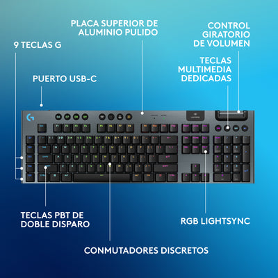Teclado de Juego Inalámbrico Logitech G G915 X Lightspeed - Achorao