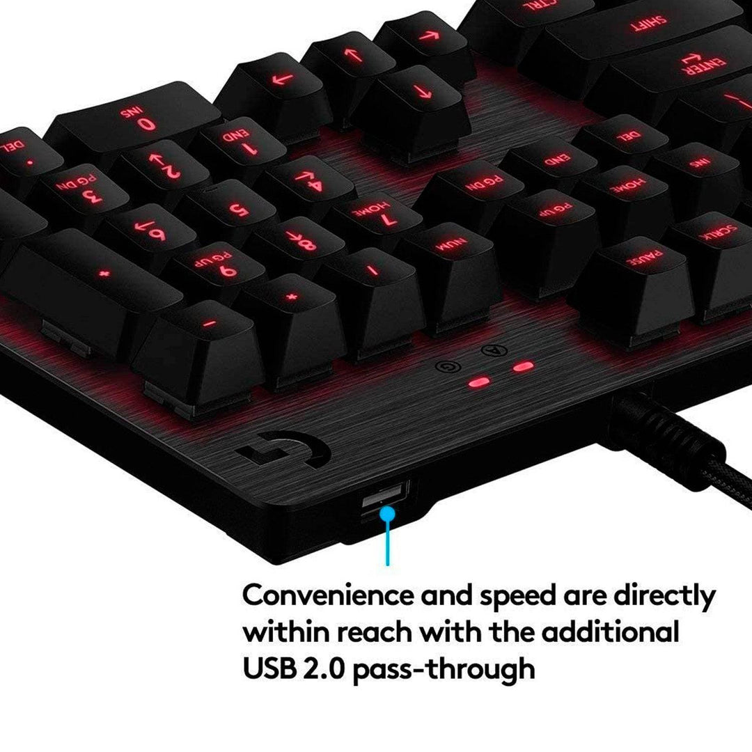 Teclado Gamer Logitech G413 Lightsync Red Mecánico FPS - Achorao
