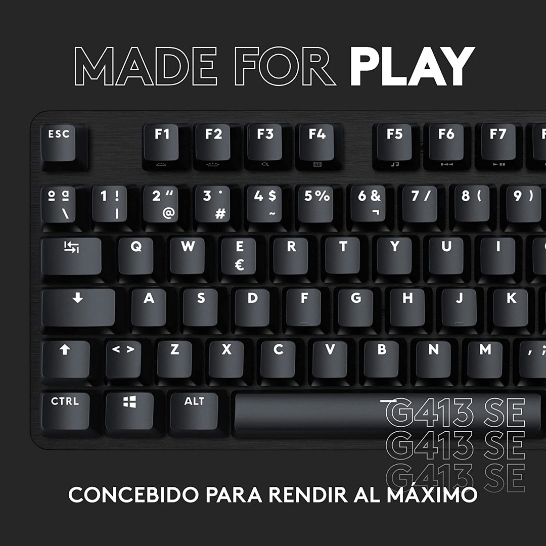 Teclado Gamer Logitech G413 SE Led White Mecánico FPS - Achorao