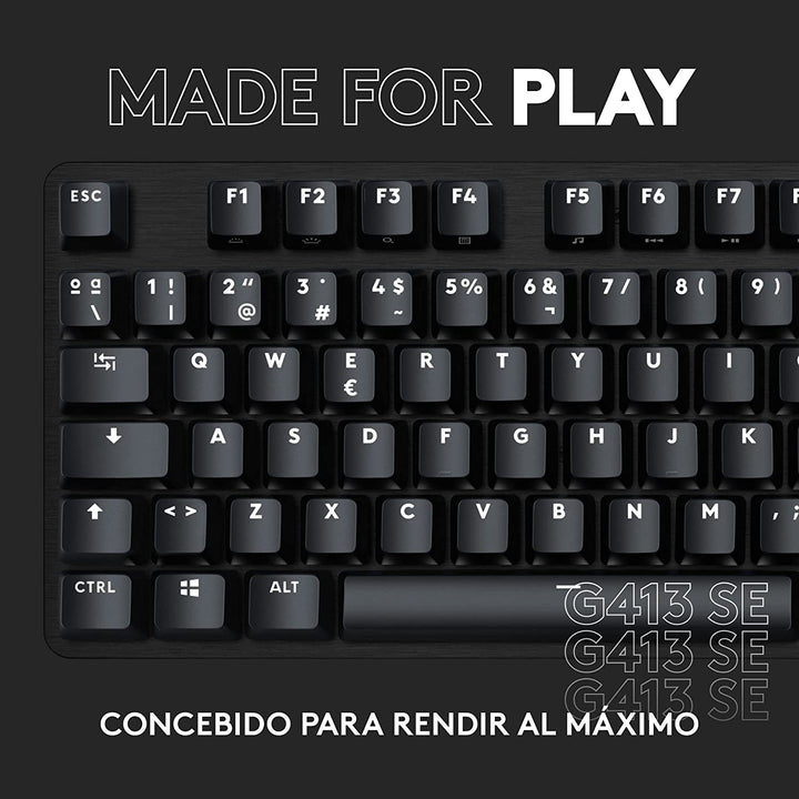 Teclado Gamer Logitech G413 SE Led White Mecánico FPS - Achorao
