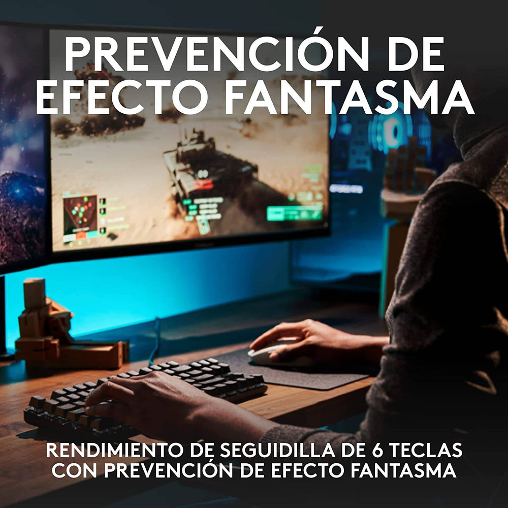 Teclado Gamer Logitech G413 TKL SE Led White Mecánico - Achorao