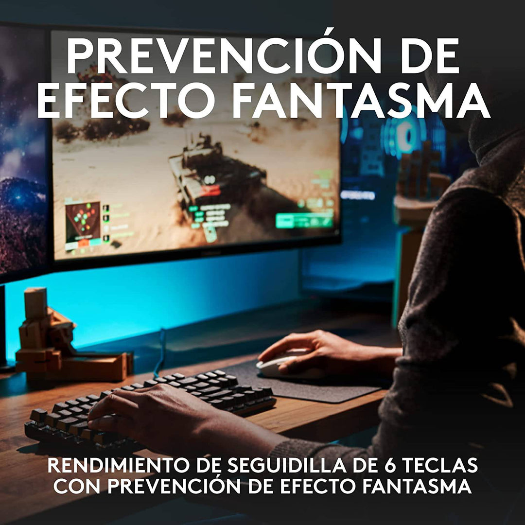 Teclado Gamer Logitech G413 TKL SE Led White Mecánico - Achorao