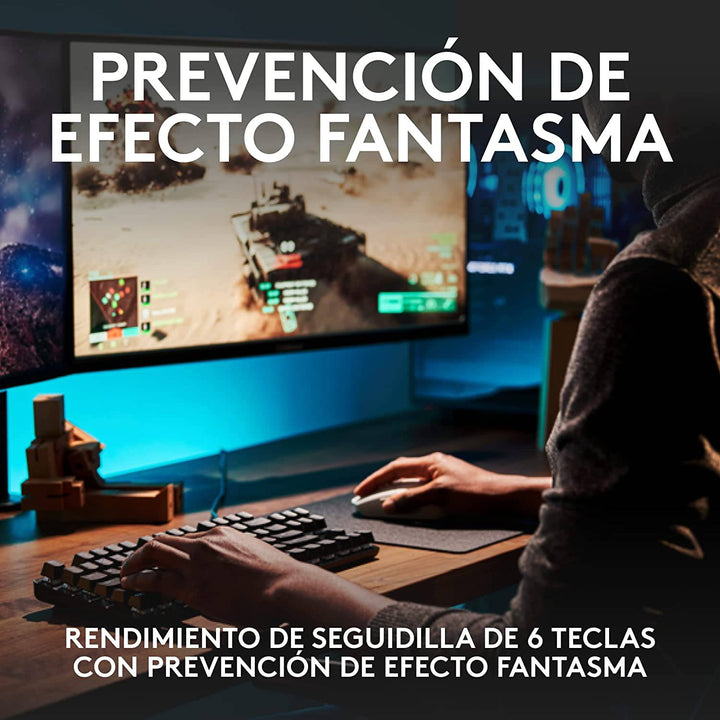 Teclado Gamer Logitech G413 TKL SE Led White Mecánico - Achorao