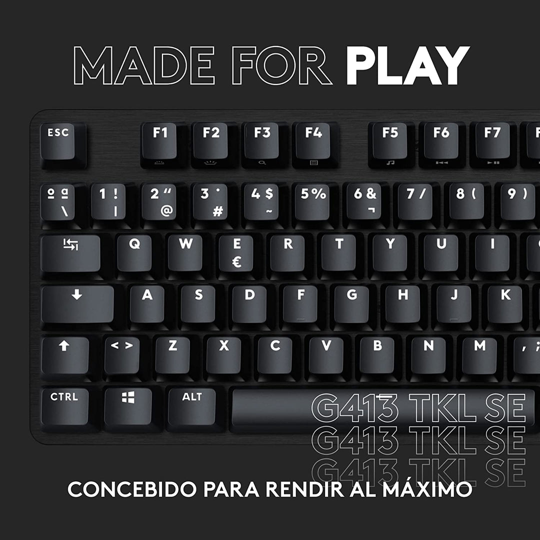 Teclado Gamer Logitech G413 TKL SE Led White Mecánico - Achorao
