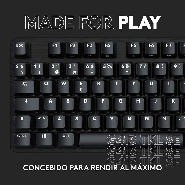 Teclado Gamer Logitech G413 TKL SE Led White Mecánico - Achorao