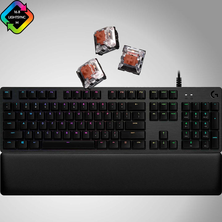Teclado gamer Logitech G513 RGB Inglés Switches Brown Achorao