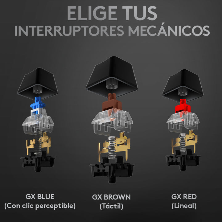 Teclado Gamer Logitech G513 RGB Mecánico Reposamanos Incluido, Switches Brown - Achorao