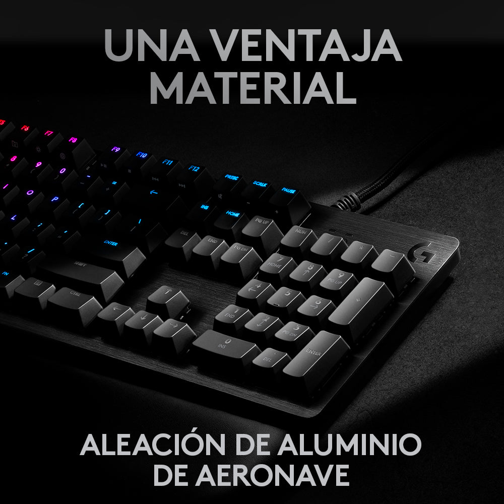 Teclado Gamer Logitech G513 RGB Mecánico Reposamanos Incluido, Switches Brown - Achorao