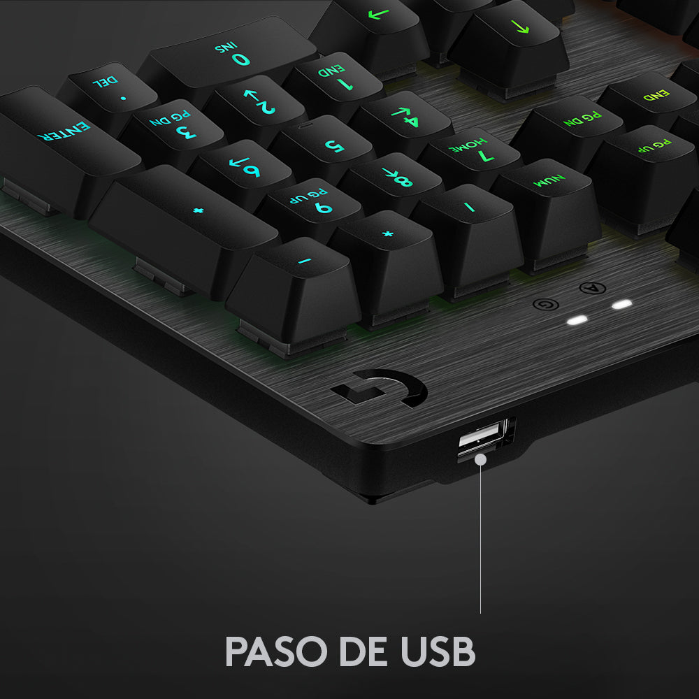 Teclado Gamer Logitech G513 RGB Mecánico Reposamanos Incluido, Switches Brown - Achorao