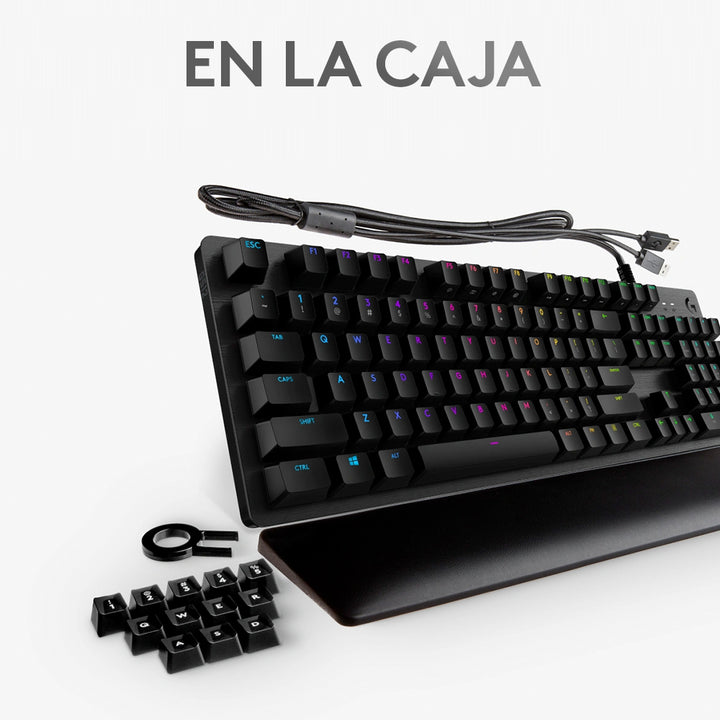 Teclado Gamer Logitech G513 RGB Mecánico Reposamanos Incluido, Switches Brown - Achorao