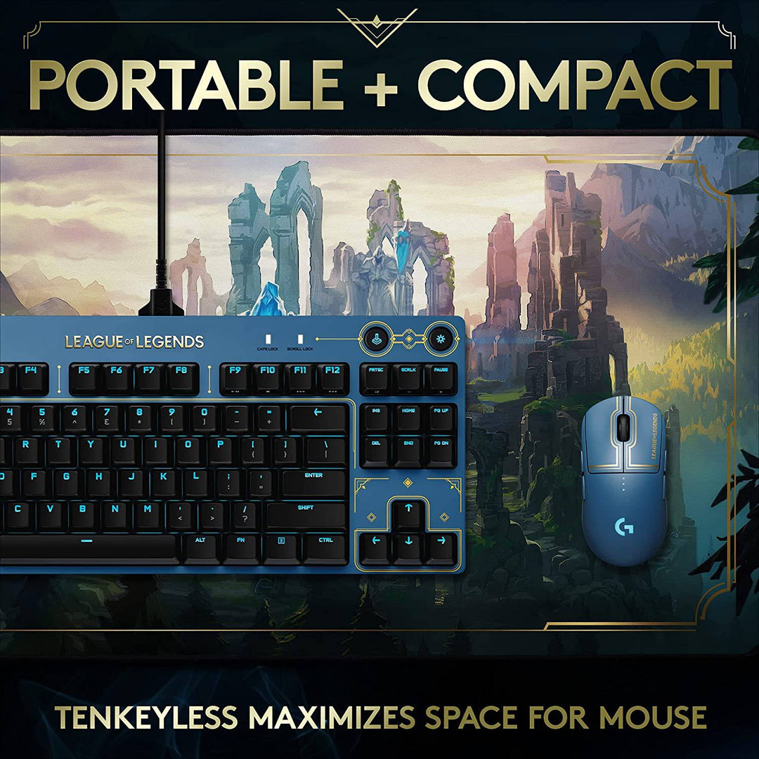 Teclado Gamer Logitech Pro Edición League of Legends RGB Mecánico - Achorao
