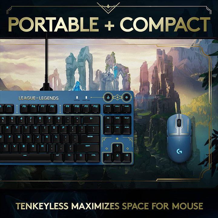 Teclado Gamer Logitech Pro Edición League of Legends RGB Mecánico - Achorao