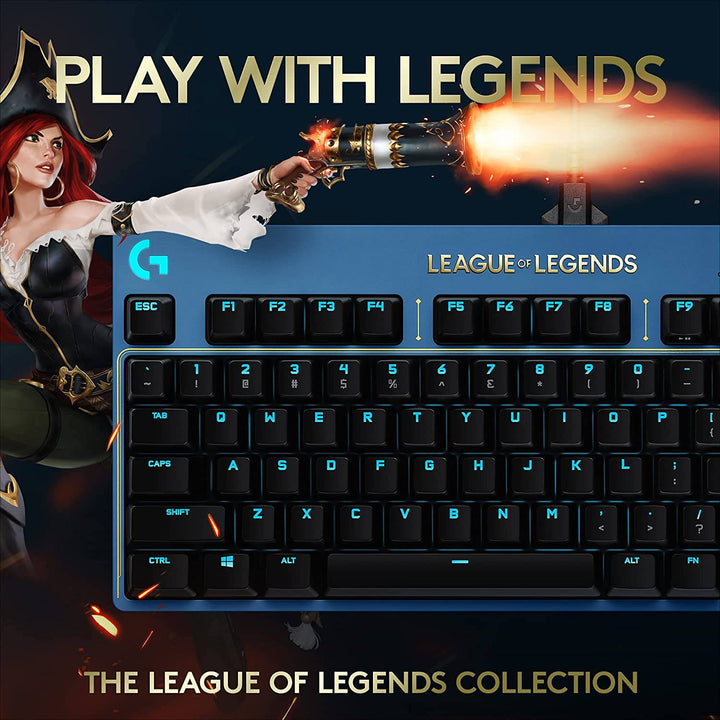 Teclado Gamer Logitech Pro Edición League of Legends RGB Mecánico - Achorao