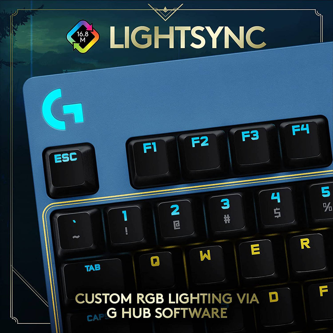 Teclado Gamer Logitech Pro Edición League of Legends RGB Mecánico - Achorao